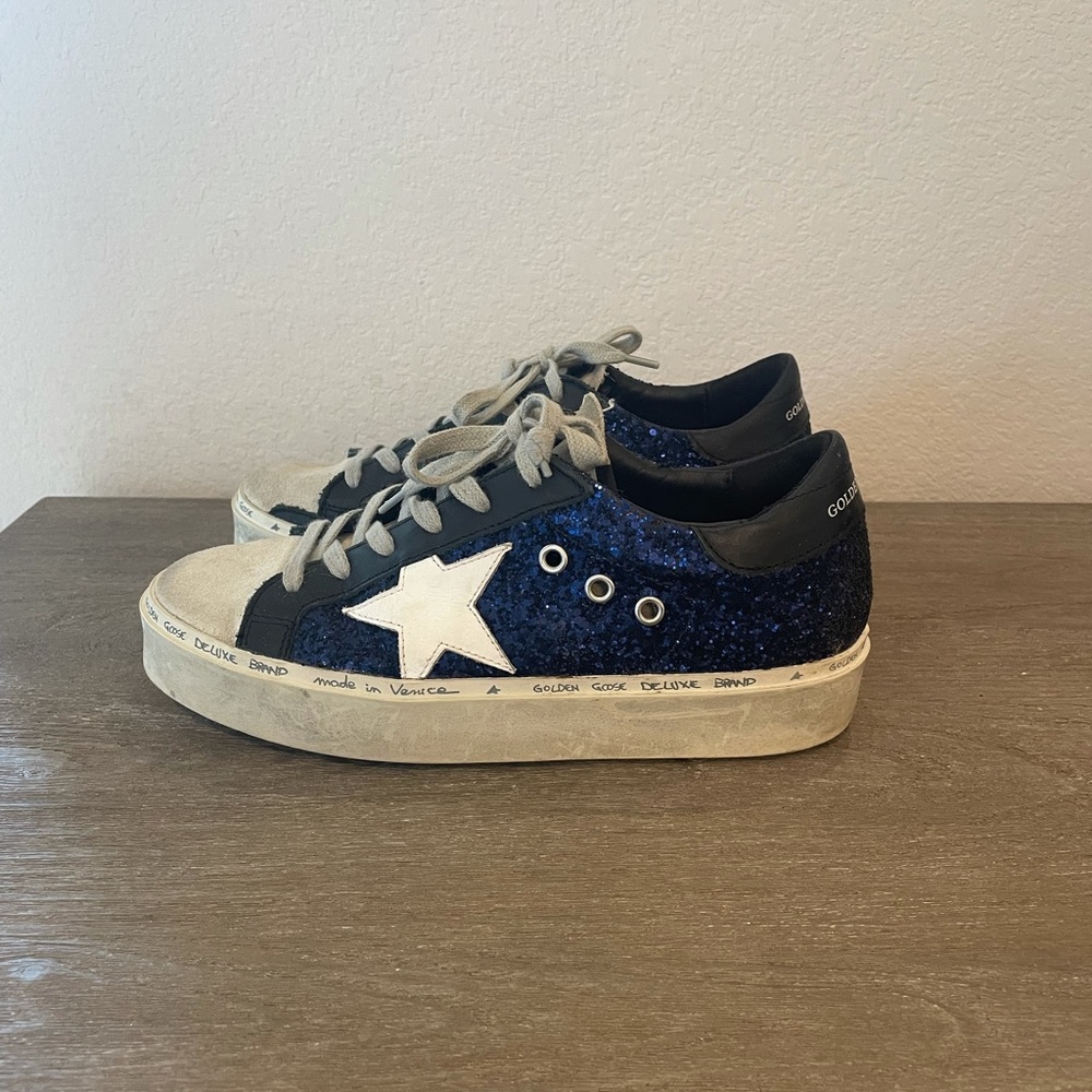 Golden Goose Blue and Black Sneakers - Picture 8 of 9